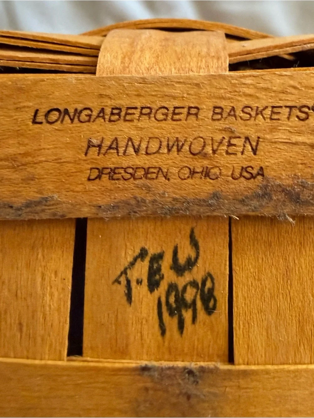 Longaberger Small Woven Basket in Warm Brown
